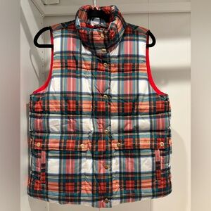 J. Crew Plaid Puffer